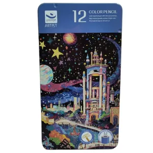 مداد رنگی 12 رنگ آرتیست مدل جعبه فلزی