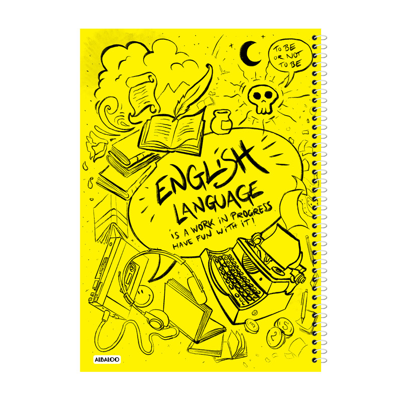 دفتر زبان 100 برگ آلبالو کد 2308