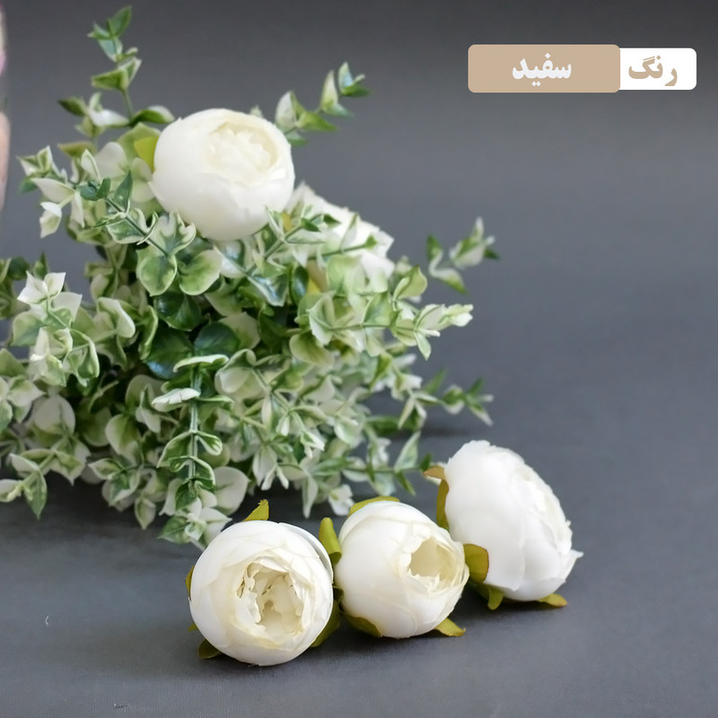 گل مصنوعی مدل سرگل پیونی هلندی بسته سه عددی گل مصنوعی مدل سرگل پیونی هلندی بسته سه عددی