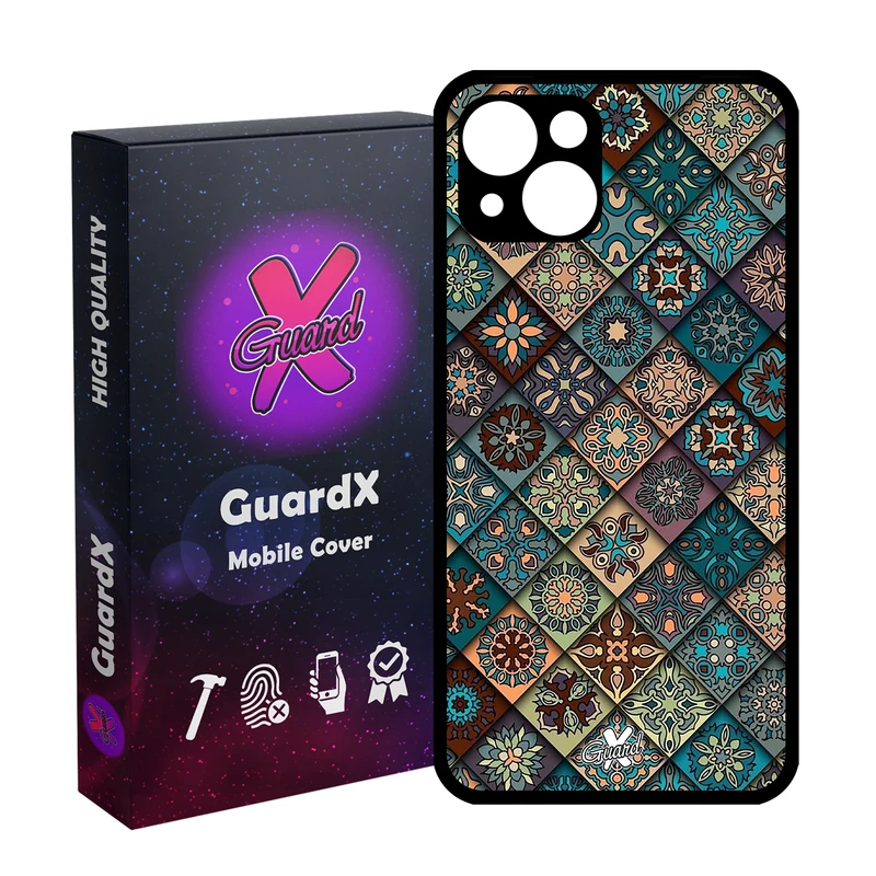 کاور گارد ایکس طرح Tile مدل Glass10093 مناسب برای گوشی موبایل اپل iPhone 13