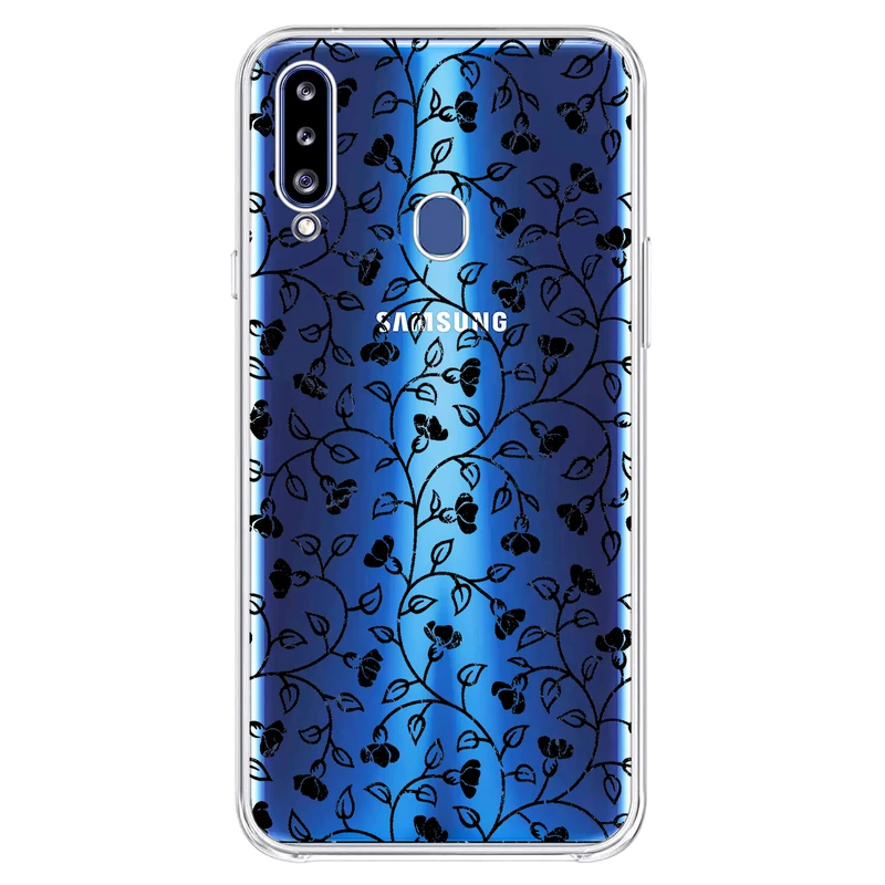 کاور مگافون طرح گل مدل C42-B مناسب برای گوشی موبایل سامسونگ Galaxy A20 S 