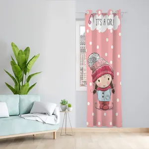  پرده مدل دختر مخمل پانچی کد 974 سایز 140x280 سانتی متر