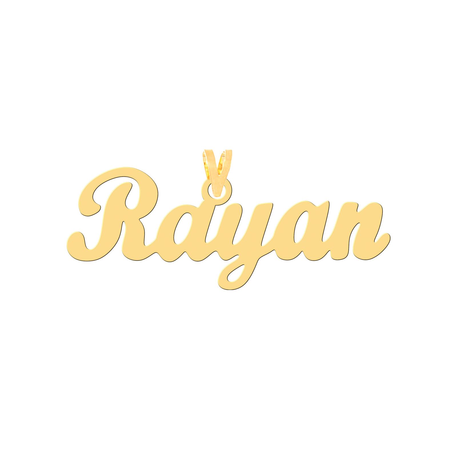 آویز گردنبند طلا 18 عیار زنانه کرابو طرح رایان مدل Kr30537 -  - 1