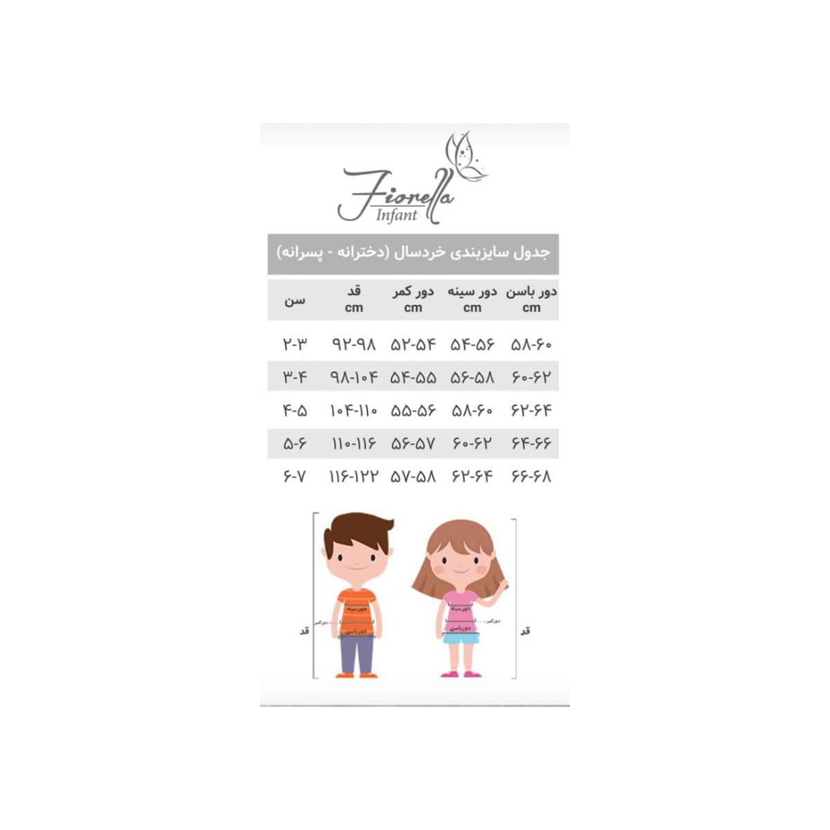 پیراهن دخترانه فیورلا مدل لیلیا کد 31528 - - 5