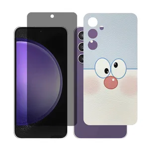 Glass Together model Privacy Screen Protector Suitable for Samsung Galaxy S23 FE Mobile Phone with Back cover sticker