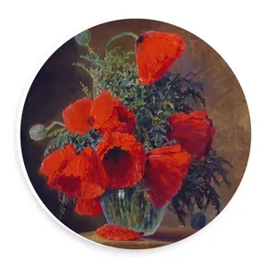 دیوارکوب طرح نقاشی گل های شقایق مدل wtb419