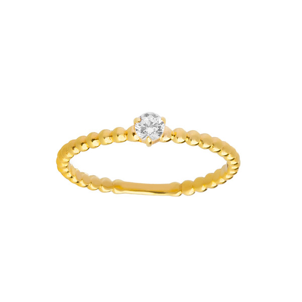 انگشتر طلا 18 عیار زنانه کیا گالری مدل AR523