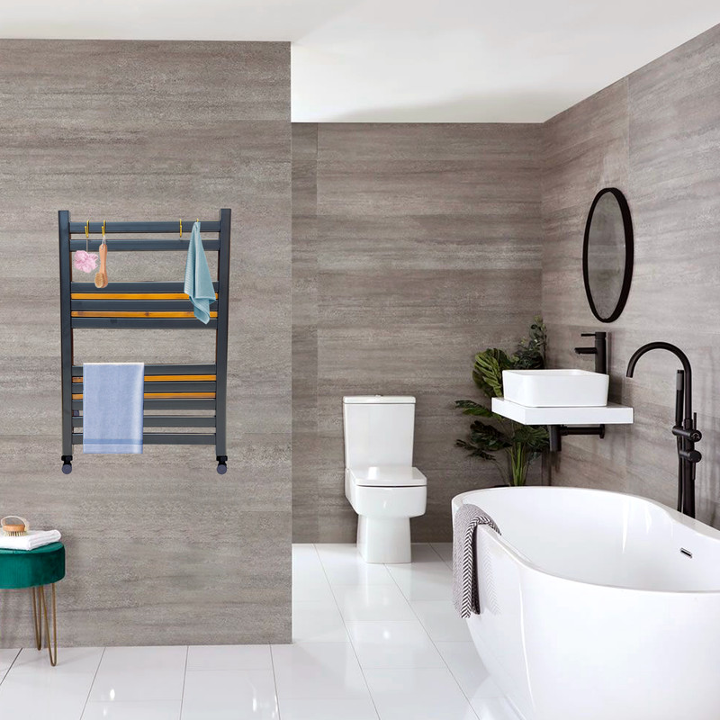 رادیاتور حوله خشک کن هاتیپس مدل آلومینیومی آلترمو 50*80 Black