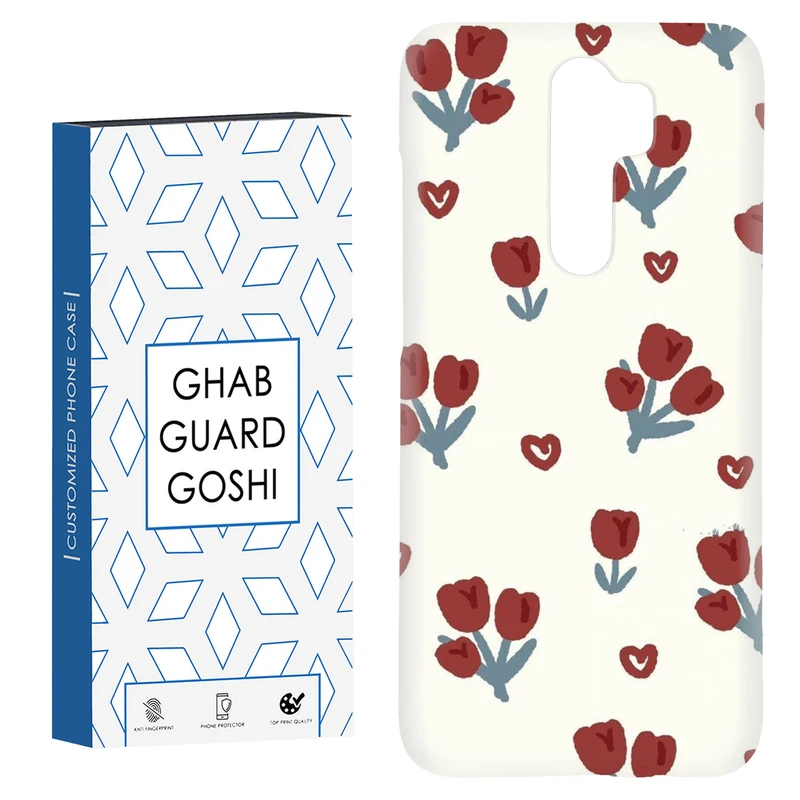 کاور قاب گارد گوشی طرح گل کد Dimo-140 مناسب برای گوشی موبایل شیائومی Redmi 9 / Redmi 9 Prime