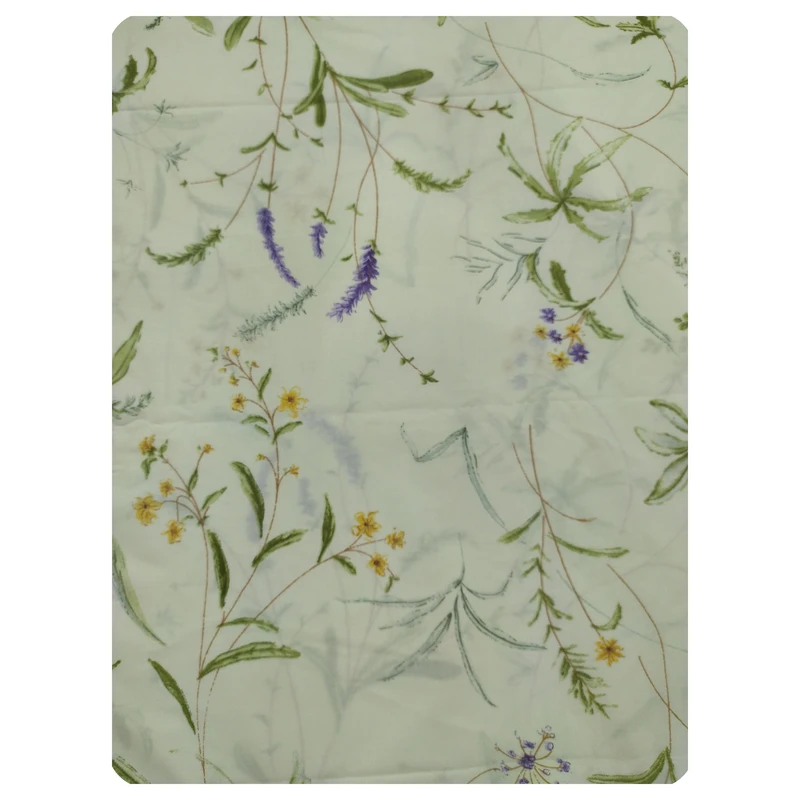 ملحفه کتان نخ پانیذ پود مدل آرزو کد P110-1 یک نفره سایز 235x140 سانتی‌متر