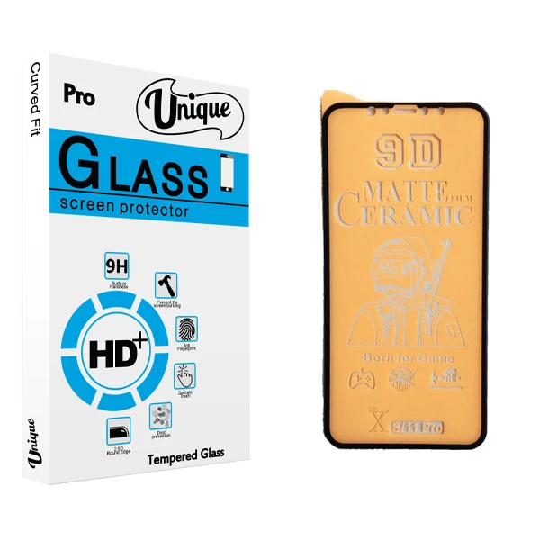 محافظ صفحه نمایش 9D يونيک مدل +Clear مناسب برای گوشی موبایل اپل iphone Xs/ 11 pro