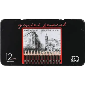 مداد طراحی اوسلون مدل Graded مجموعه 12 عددی