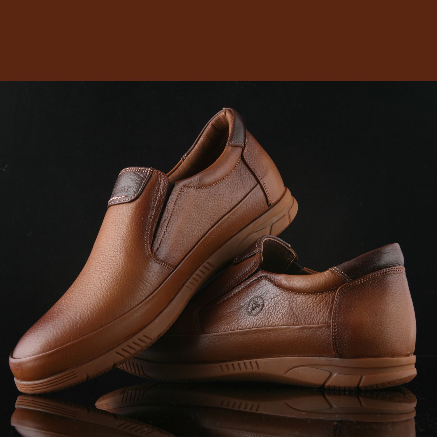 کفش طبی مردانه چرم یلسان مدل  کامینASL-KMN-513-GF -  - 5