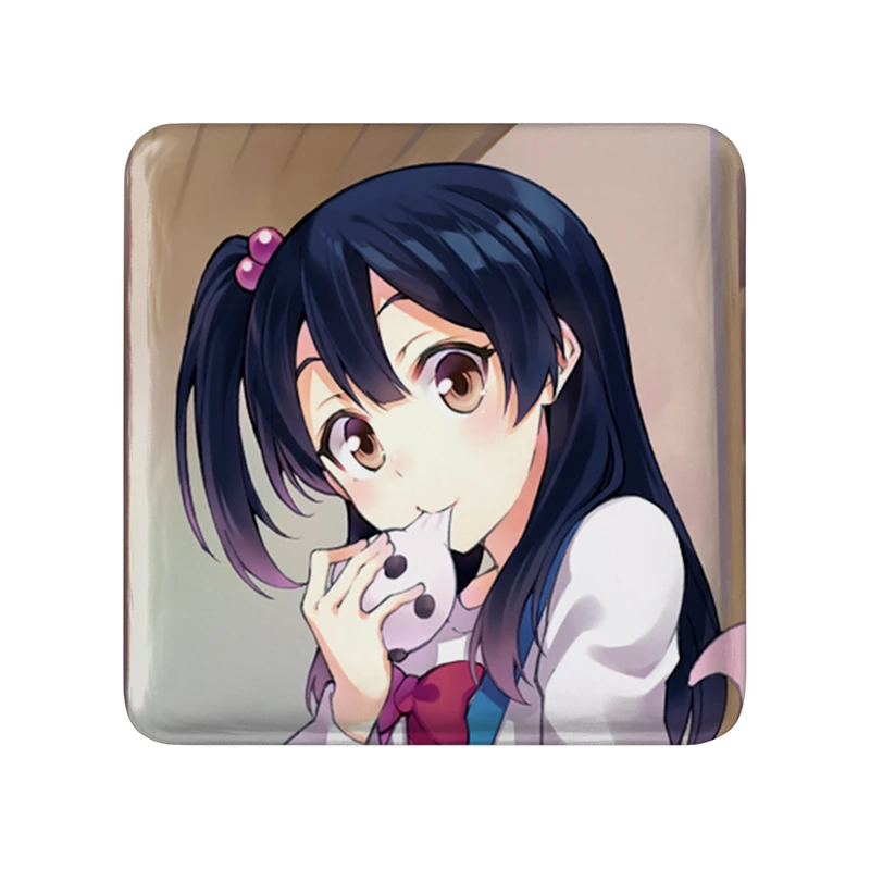 مگنت خندالو طرح انکو انیمه فروشگاه تاماکو Tamako Market  مدل مربعی کد 22507