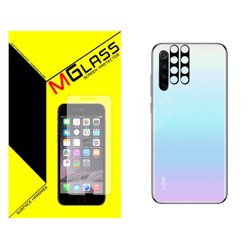 محافظ لنز دوربین ام گلس مدل MGL-02 مناسب برای گوشی موبایل شیائومی REDMI NOTE 8 بسته دو عددی