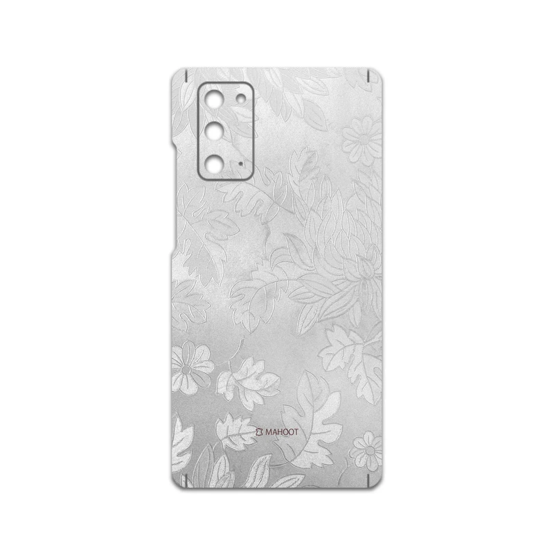 برچسب پوششی ماهوت مدل Silver-Wildflower مناسب برای گوشی موبایل سامسونگ Galaxy Note20