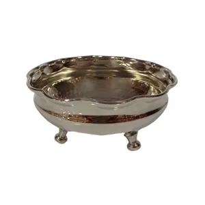 کاسه هفت سین مسی مدل سه پایه کد ZH249.3