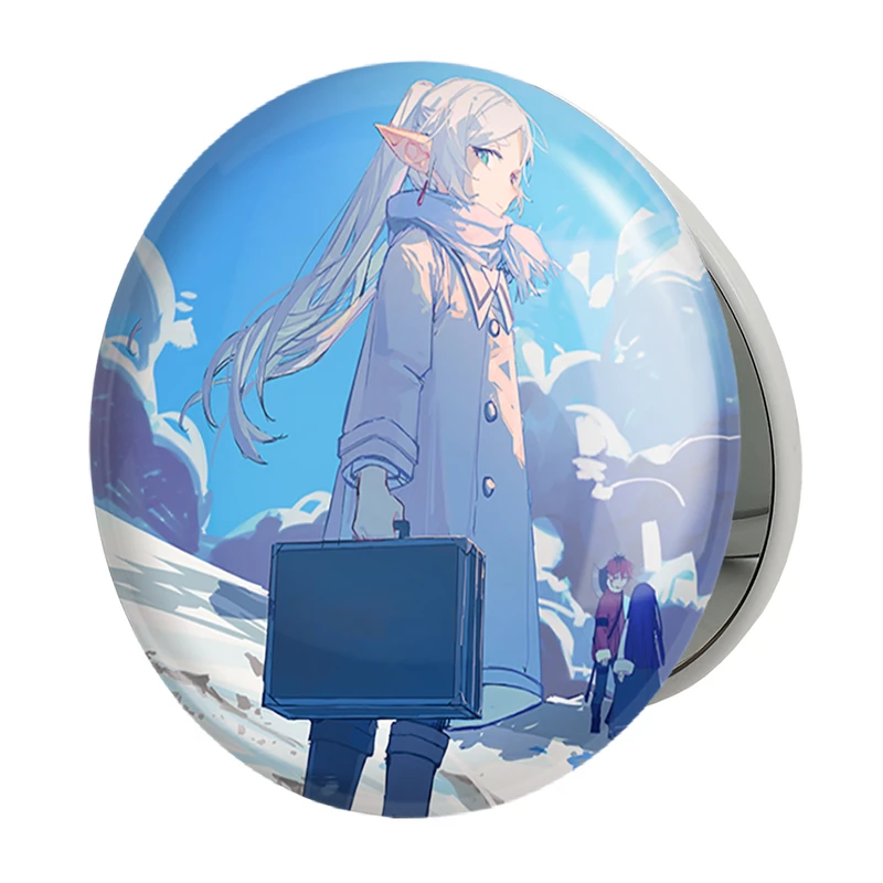 آینه جیبی خندالو طرح انیمه فریرن (Frieren) مدل تاشو کد 33933