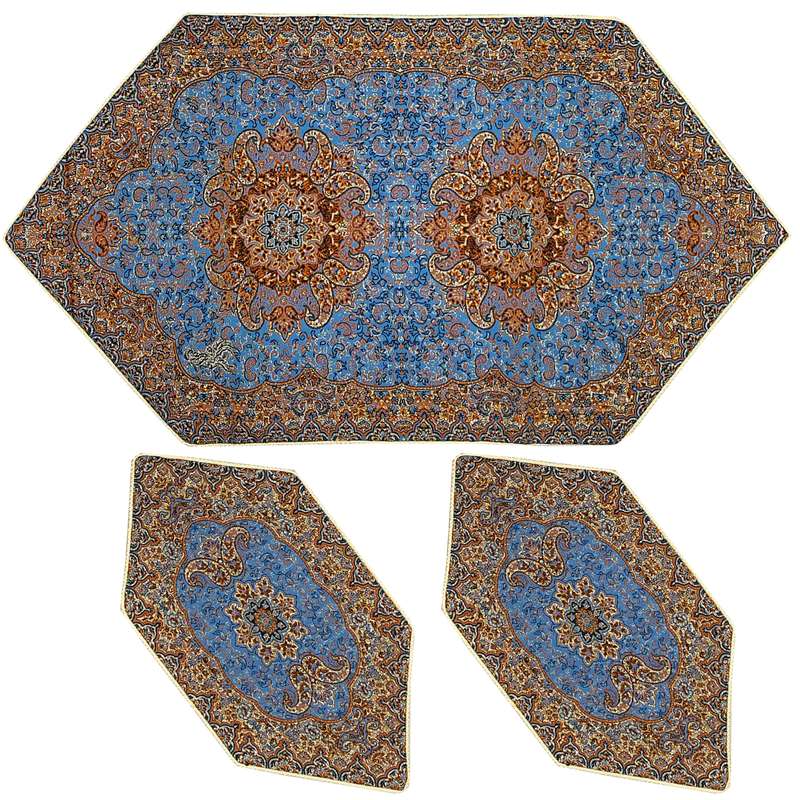 ست 3 تکه رومیزی ترمه مدل نسترن کد BK3-3