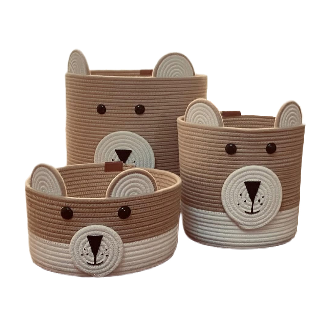 ست سبد وسایل کودک مدل تدی مجموعه 3 عددی