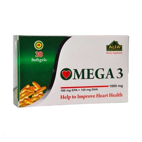 سافت ژل امگا 3 1000 میلی گرمی آلفا ویتامینز بسته 30 عددی 
