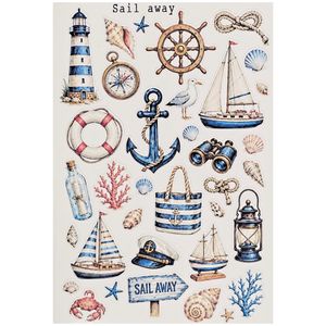 برچسب طرح برش خورده مدل Sail Away A5