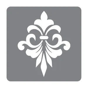 شابلون طرح گل سلطنتی کد 30cm