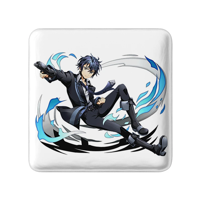 پیکسل خندالو طرح ساتومی انیمه گلوله سیاه مدل مربعی کد 35801