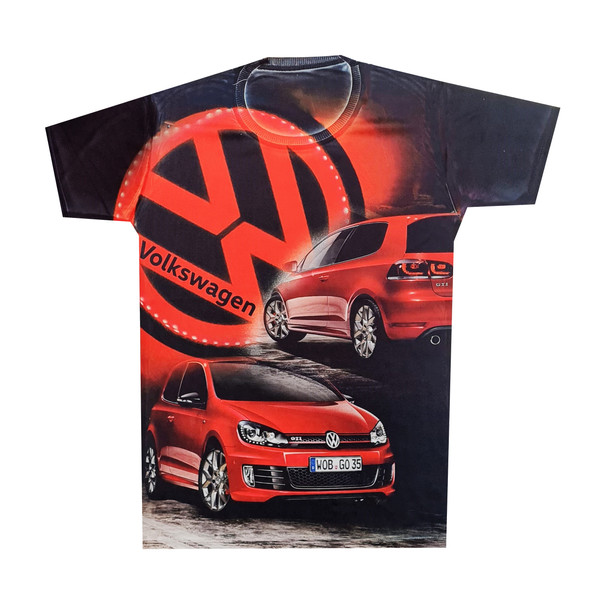 تی شرت آستین کوتاه پسرانه مدل ماشین کد VW01 