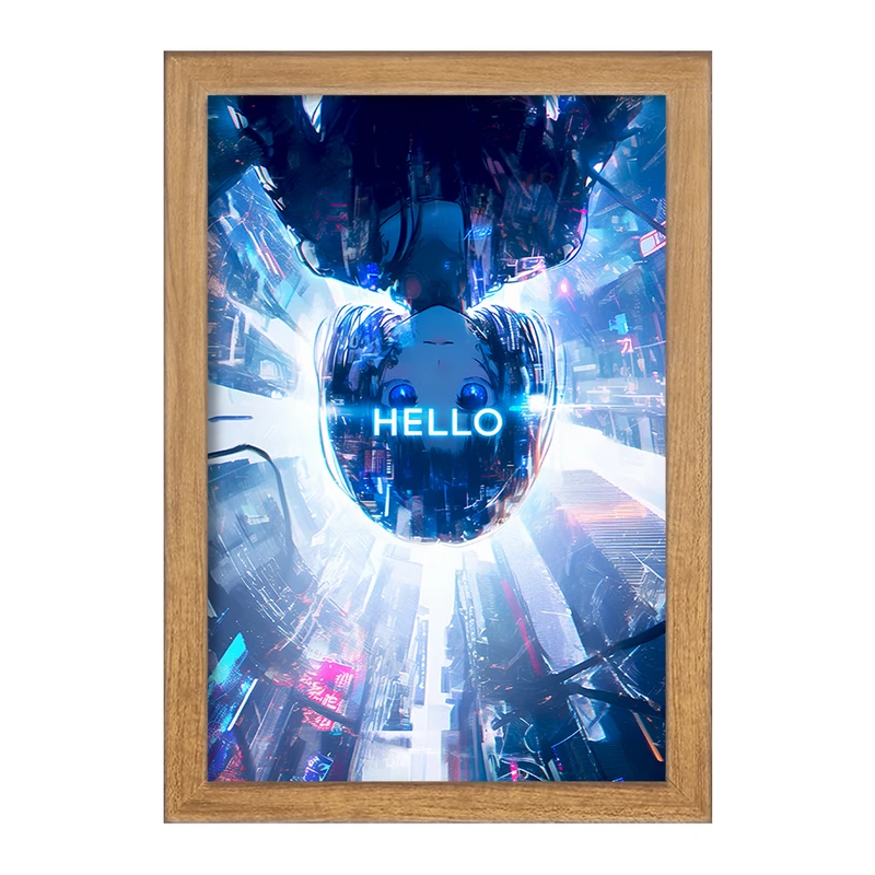 تابلو خندالو مدل دختر انیمه ای کد F9233