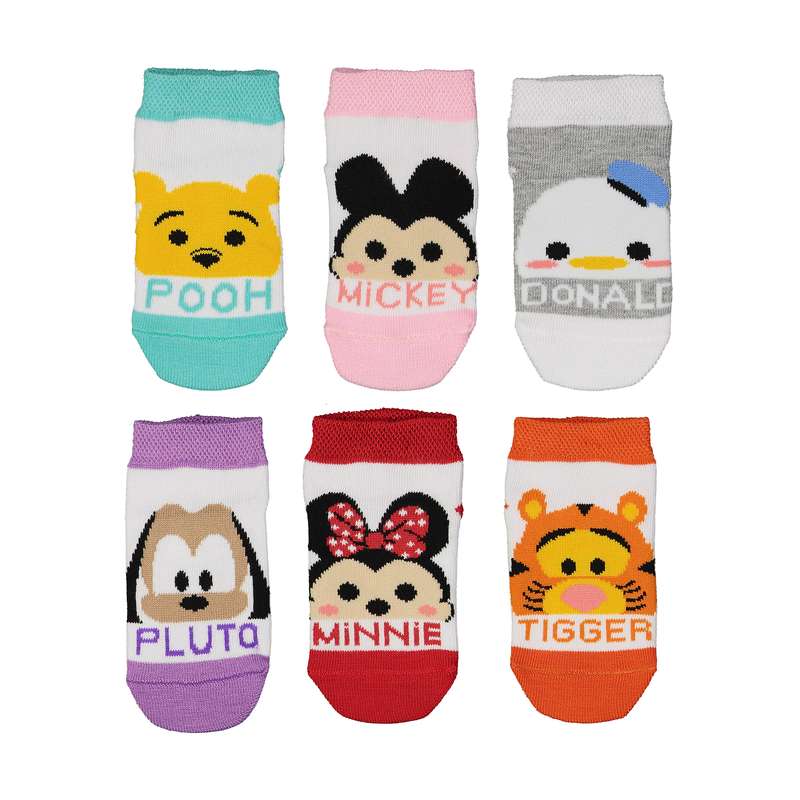 جوراب دخترانه پاآرا مدل 59-702 مجموعه 6 عددی