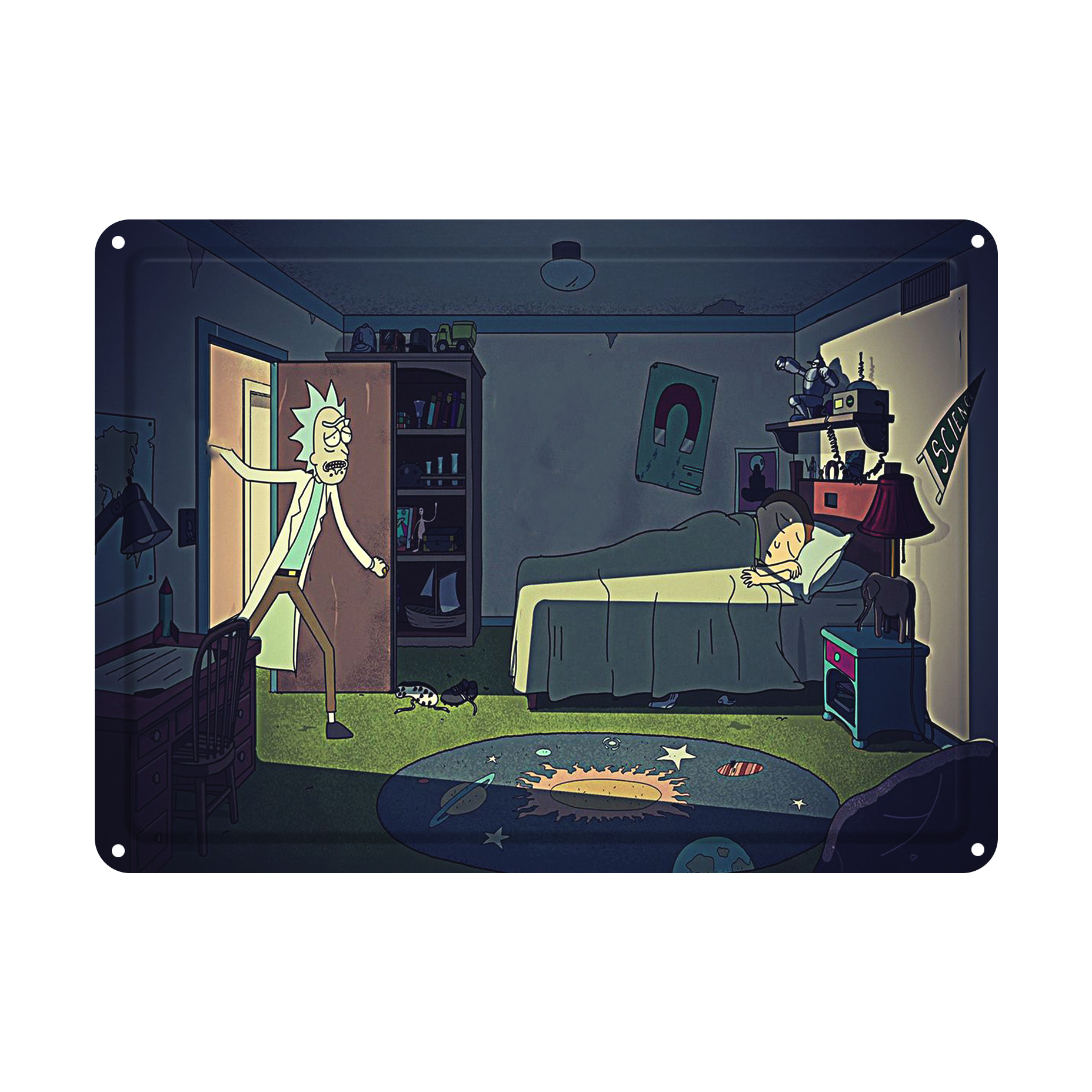 دیوارکوب مدل ریک اند مورتی کد s 776 rick and morty