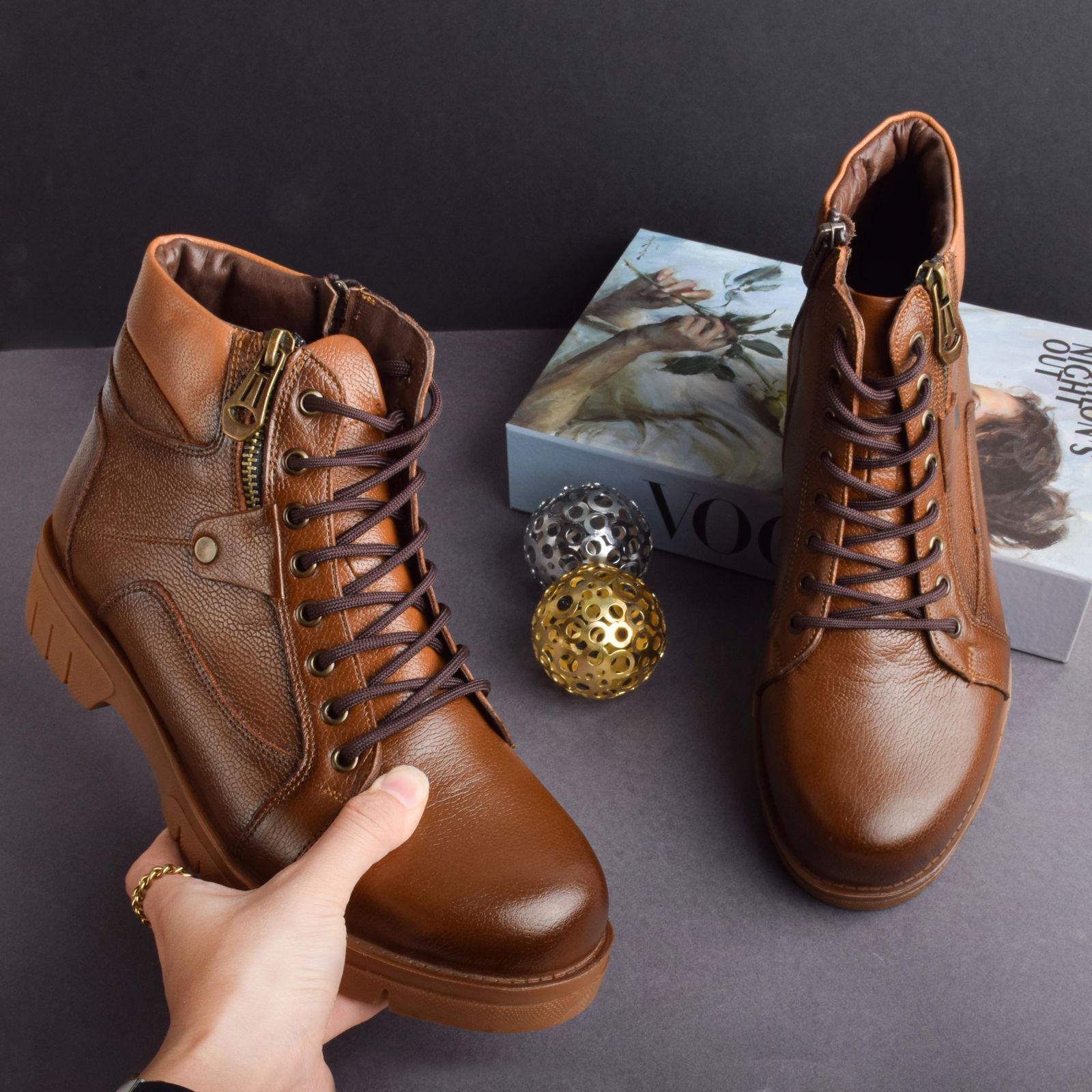 نیم بوت مردانه مدل بلنزا کد BR.1224 -  - 6