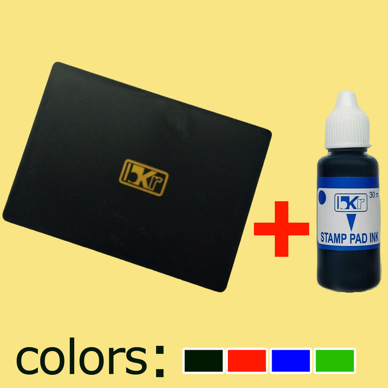 استامپ بی.کی.آر مدل اداری به همراه جوهر استامپ مجموعه 2 عددی