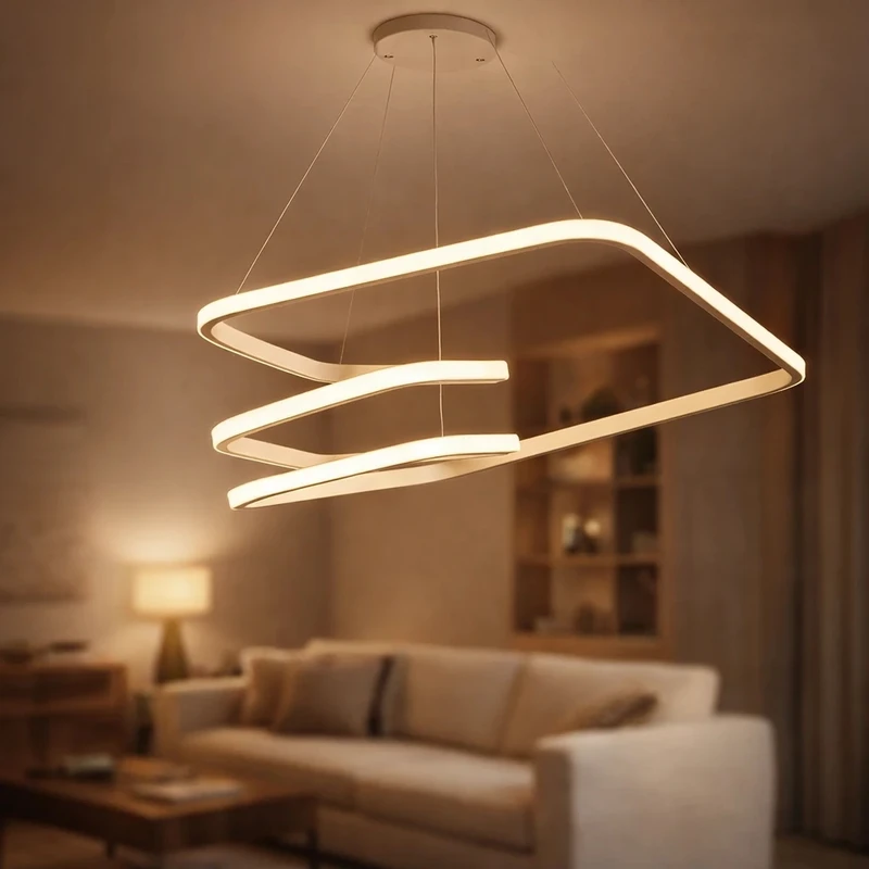 لوستر 1 شعله نور از ما رشکان مدل tudeli/square/VIP