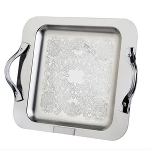 سینی دسته دار مدل مربعی سایز 40×40 سانتی‌متر