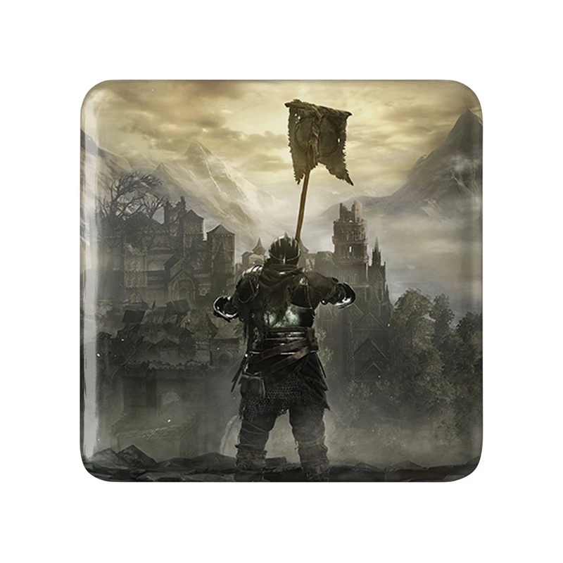 مگنت خندالو طرح اشن وان دارک سولز مدل مربعی کد 30676