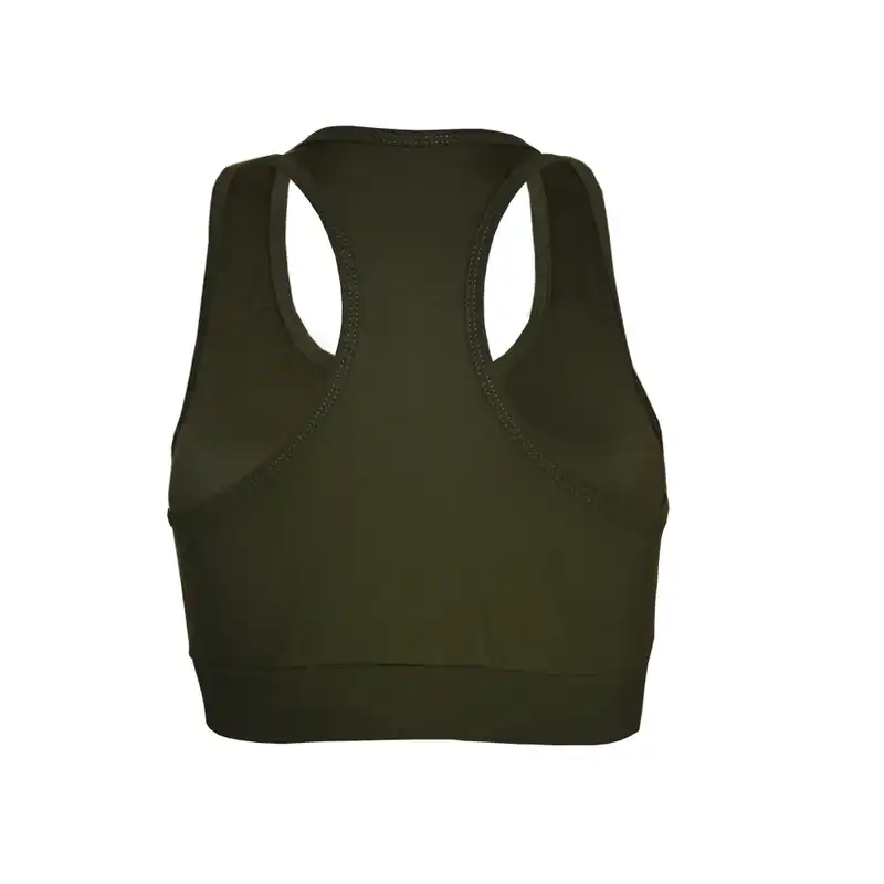 نیم تنه ورزشی زنانه  مدل بدون فنر کاپ دار جلو زیپ کدNi6005