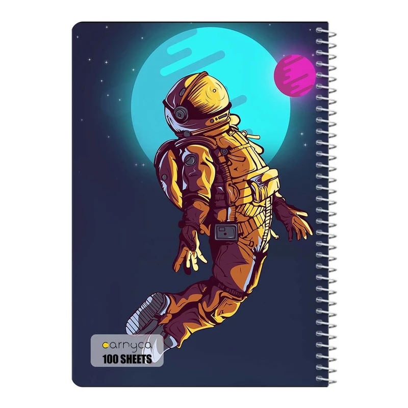 دفتر مشق 100 برگ سیمی کارنیکا طرح فضا Space کد 99671