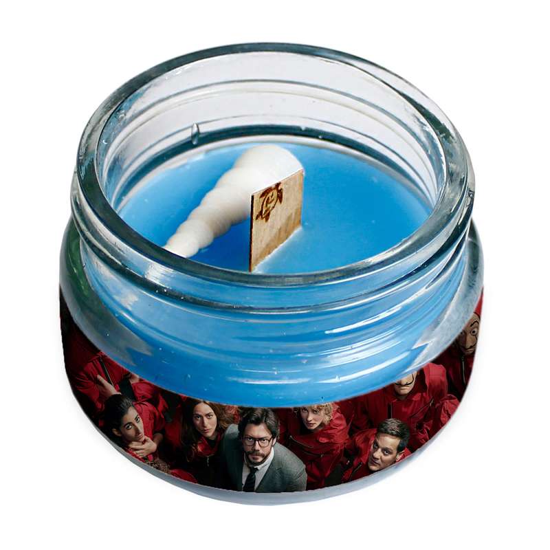 شمع لیوانی طرح سریال Money Heist مدل C188