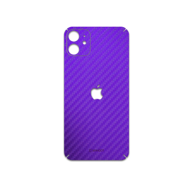 برچسب پوششی ماهوت مدل Purple-Fiber مناسب برای گوشی موبایل اپل iPhone 11