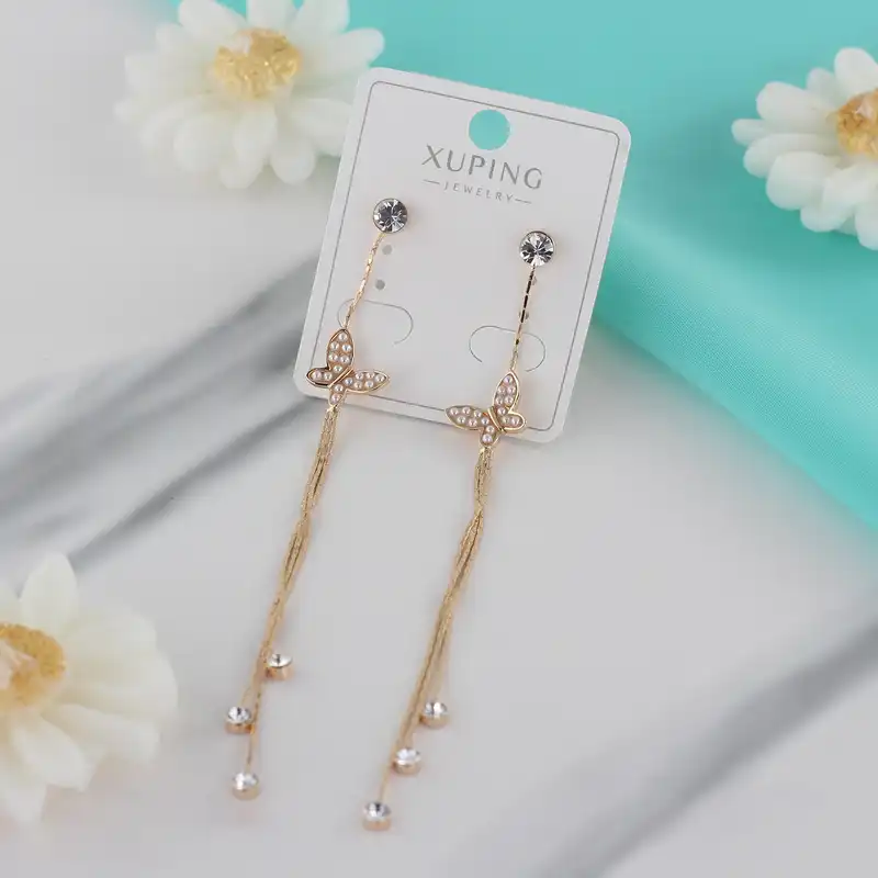 گوشواره زنانه ژوپینگ مدل پروانه کدear599