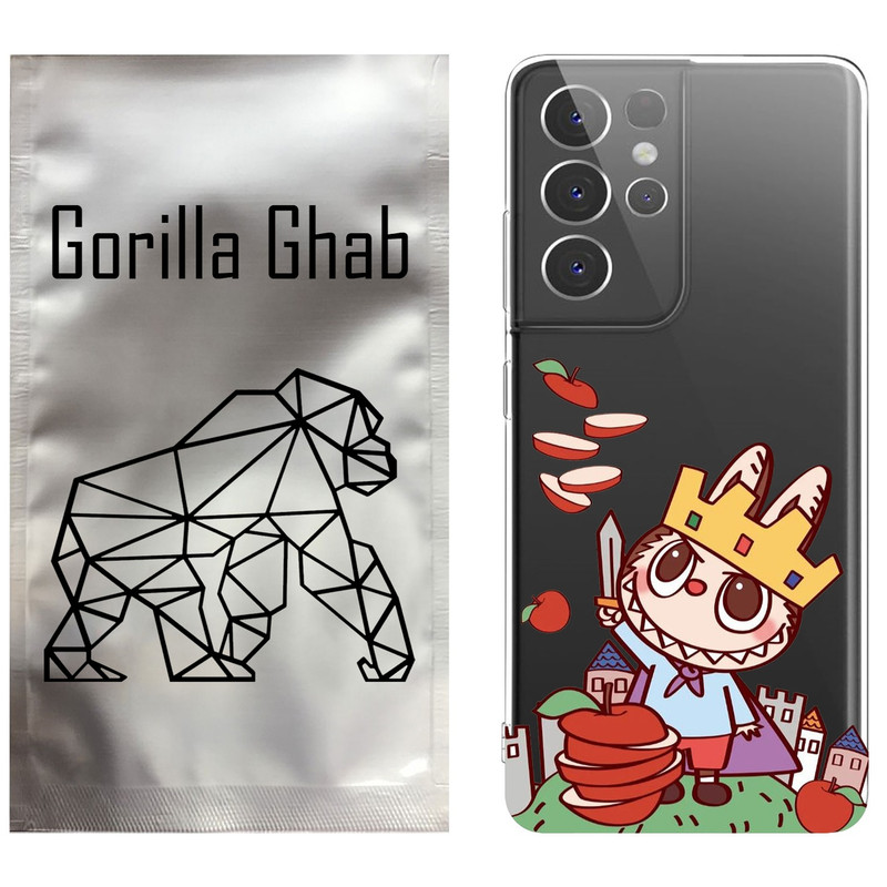 کاور گوریلا قاب مدل CLG کد 115 طرح لبوبو Labubu مناسب برای گوشی موبایل سامسونگ Galaxy S21 Ultra