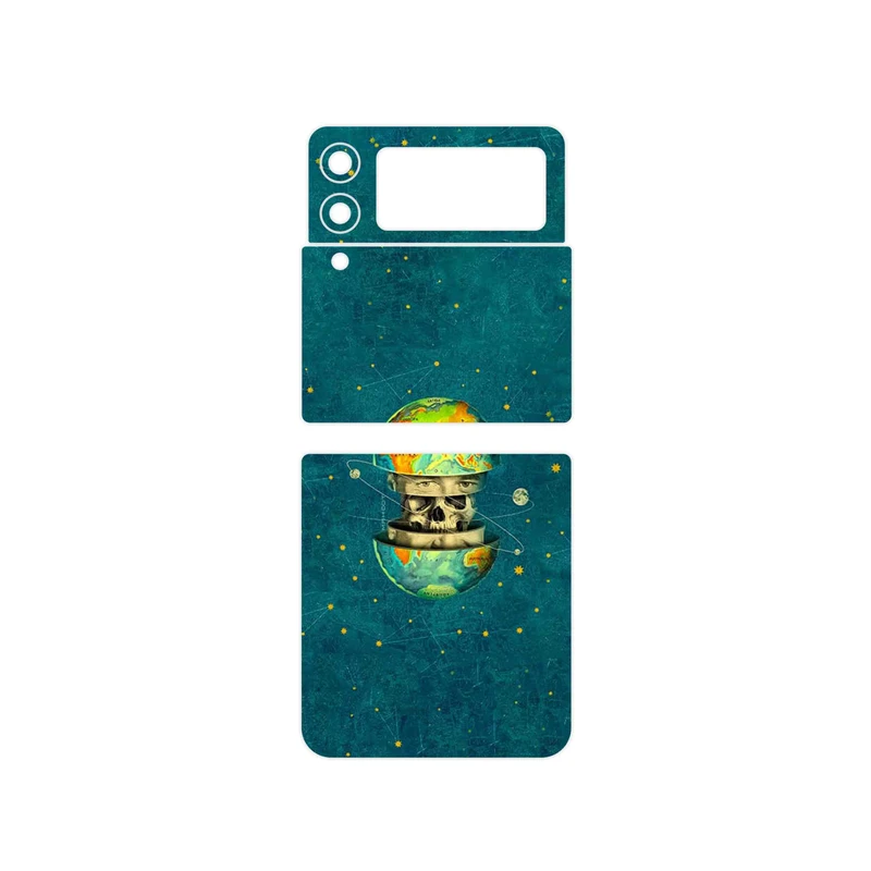 برچسب پوششی ماهوت مدل Collage of Earth Face مناسب برای گوشی موبایل سامسونگ Galaxy Z Flip3 5G