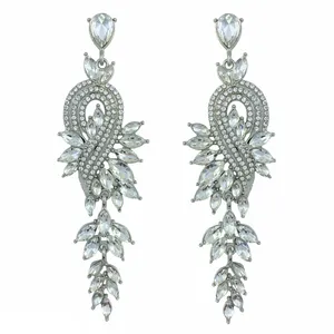 گوشواره زنانه وای اس ایکس مدل جواهری کد E4199