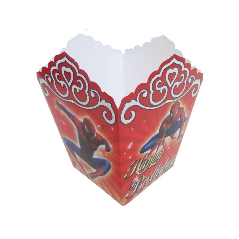 ظرف پاپ کورن مستر تم طرح مرد عنکبوتی بسته 10 عددی ظرف پاپ کورن مستر تم طرح مرد عنکبوتی بسته 10 عددی