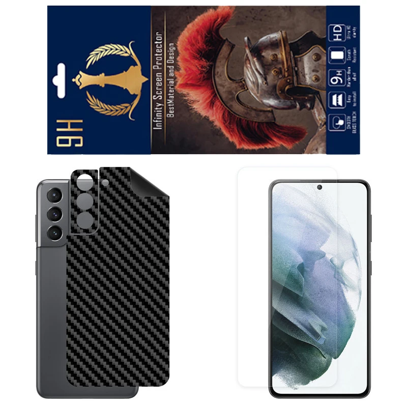 برچسب پوششی اینفینیتی مدل FC مناسب برای گوشی موبایل سامسونگ Galaxy S21 5G به همراه محافظ صفحه نمایش