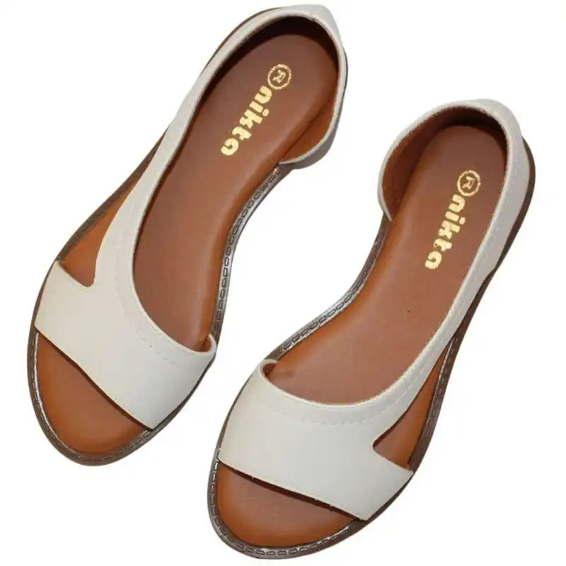 صندل زنانه نیکتا مدل روفرشی جلوباز