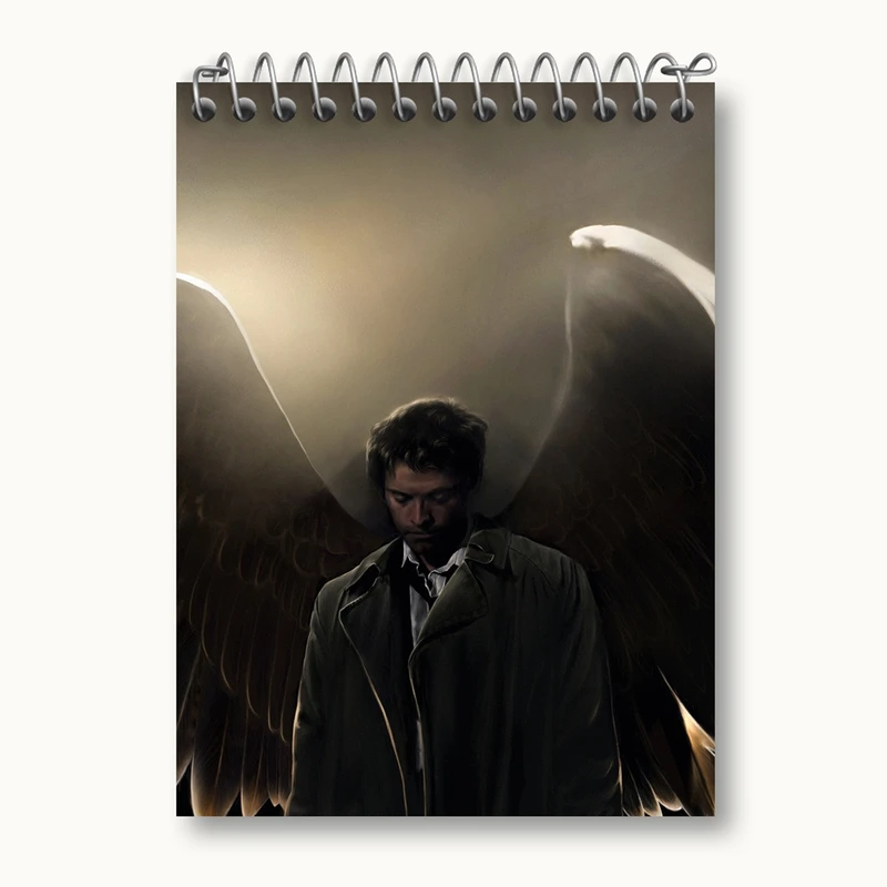 دفتر یادداشت 50 برگ خندالو مدل کستیل سریال سوپرنچرال Supernatural کد 24511