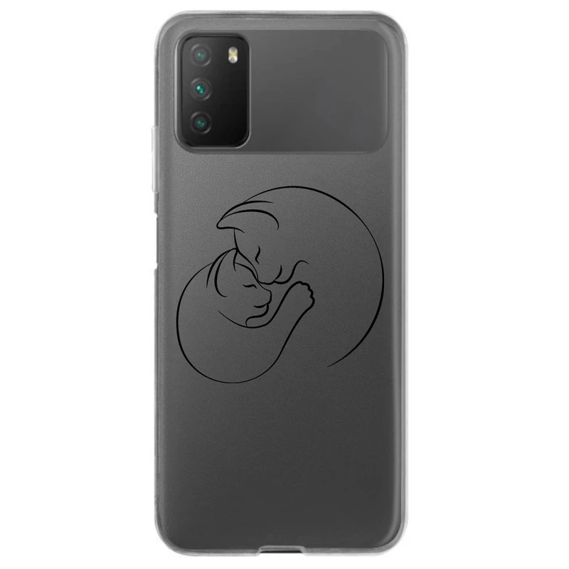 کاور مگافون طرح گربه مدل C61-B مناسب برای گوشی موبایل شیائومی Poco M3